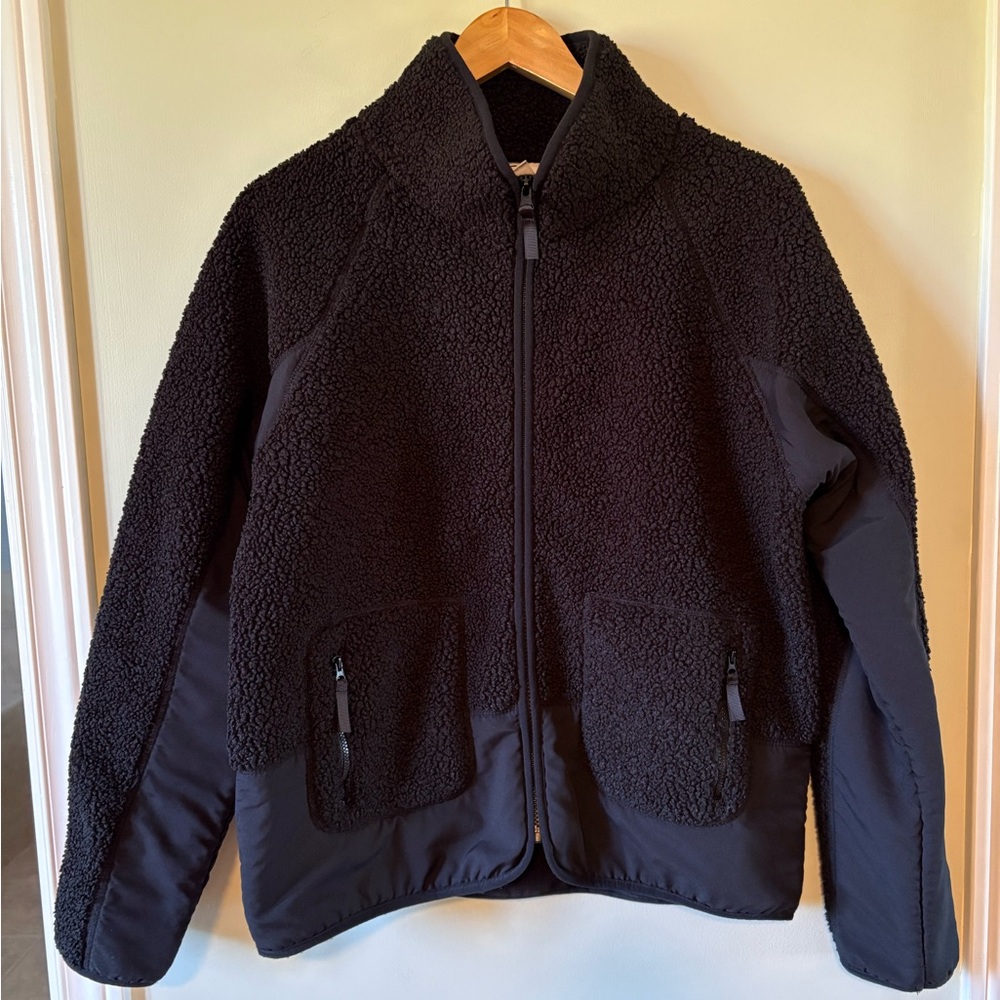 Womens Sage Collective Sport Sherpa Jacket M Black